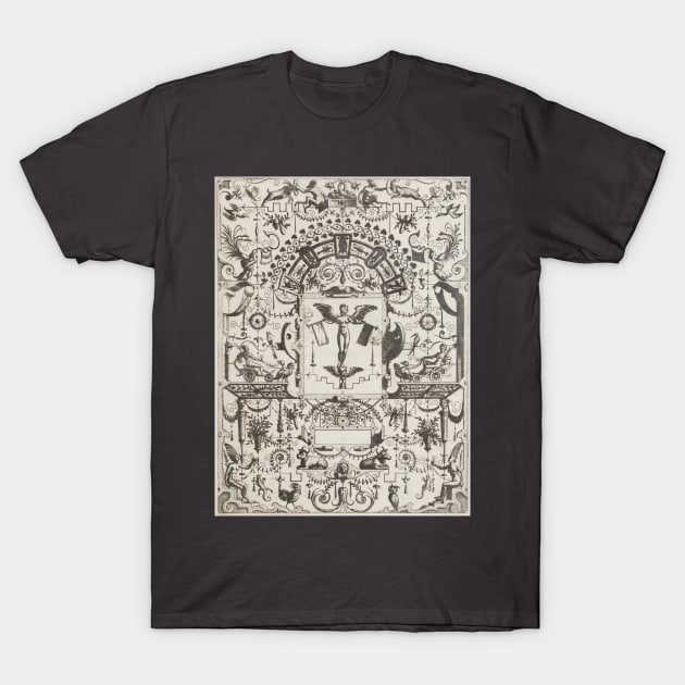 Plate 19 from Grotteßco in diverßche manieren (Various Grotesques) T-Shirt by Husky's Discount Ninja Emporium